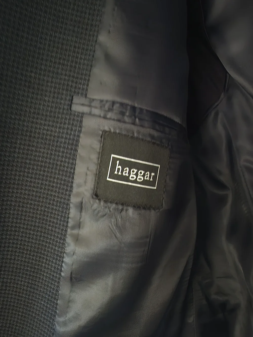 Haggar Men's Navy Micro-Check Sport Coat